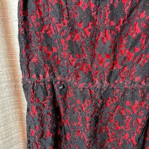 Black lace cocktail dress